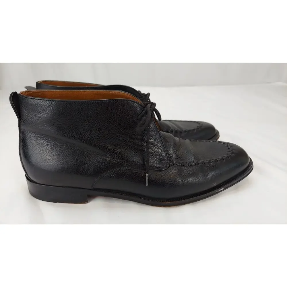 Bruno Magli Men's Leather Chukka Boot Hancrafted Made In Italy Size 8.5 M